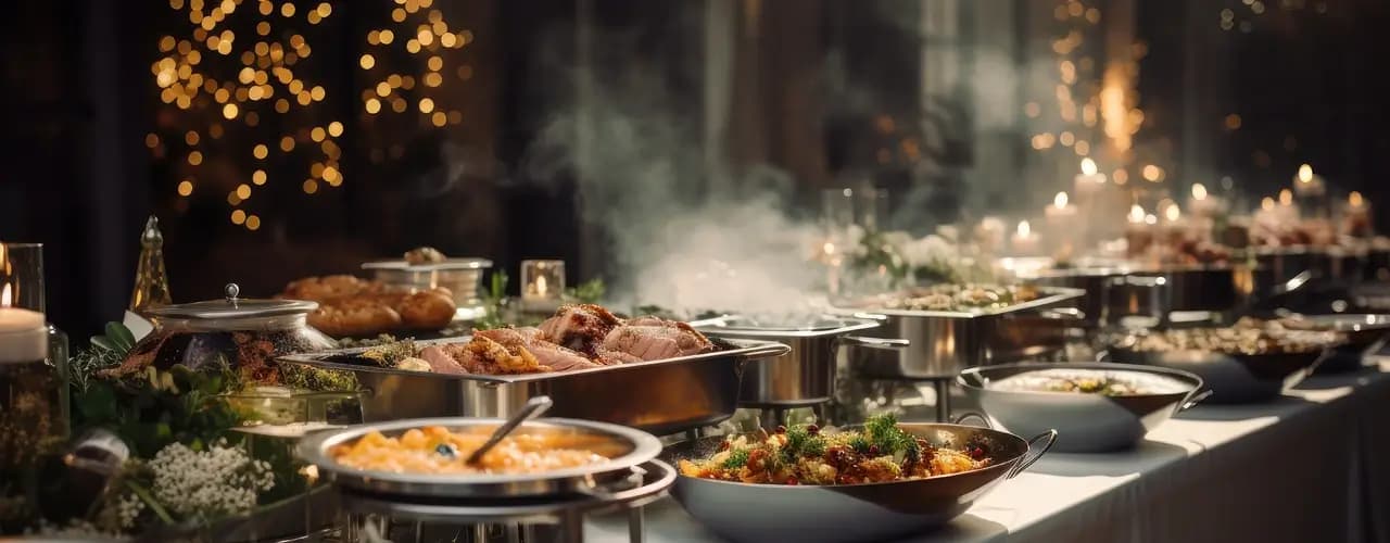 Tablet Sub Banner for Catering service for wedding