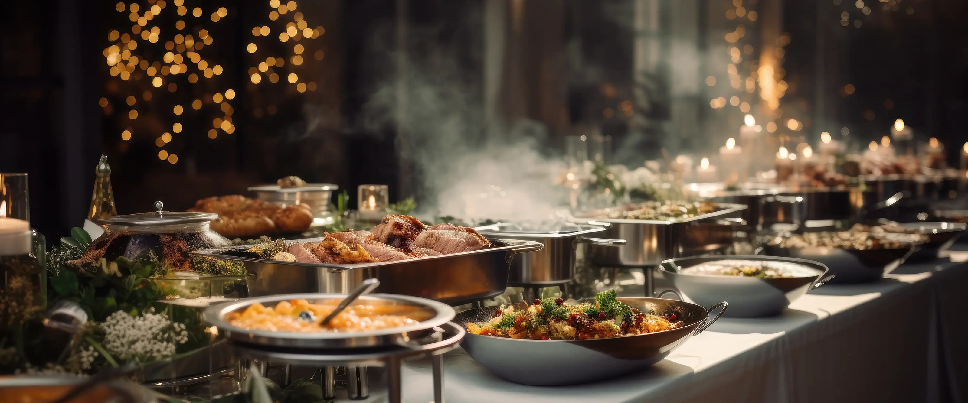 Desktop Sub Banner for Catering service for wedding