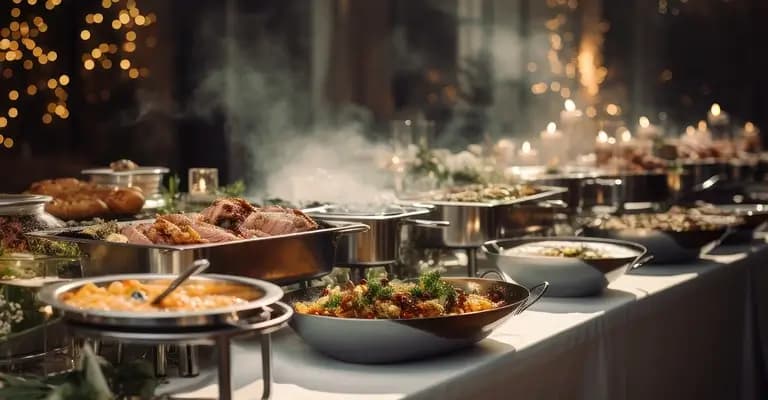 Mobile Sub Banner for Catering service for wedding